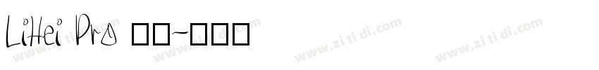 LiHei Pro 中等字体转换